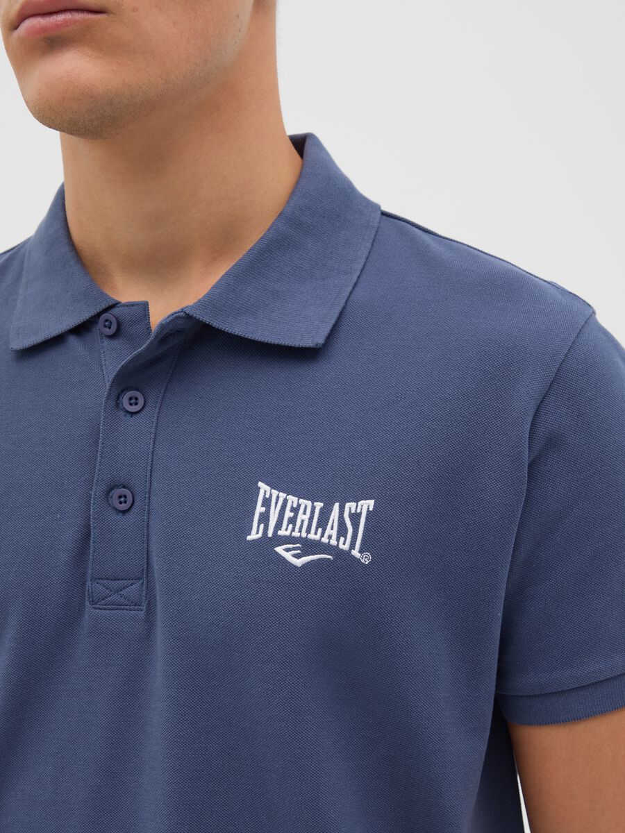 Everlast Blue Cotton Polo Shirt_2