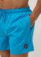 Blue swim shorts with elasticated waist and drawstring_3