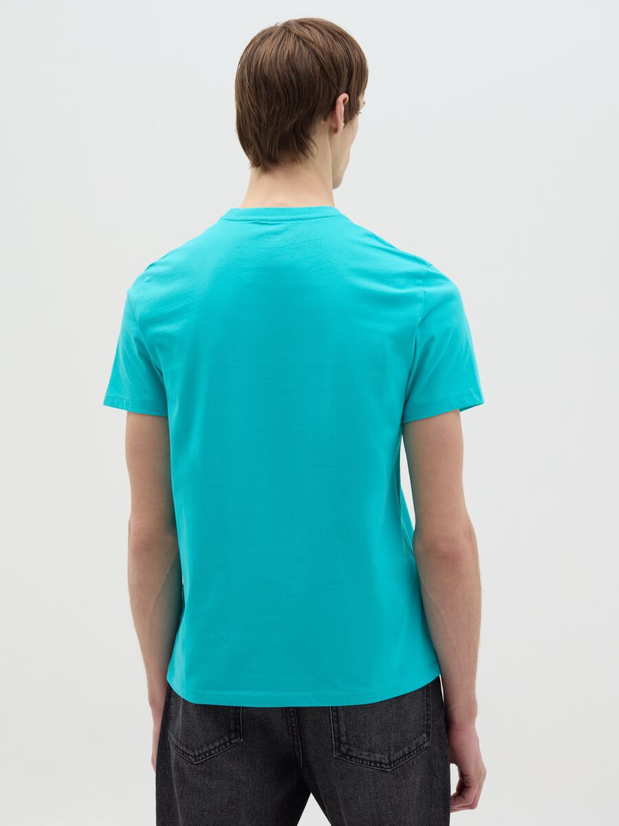 Organic cotton T-shirt with V neck_3