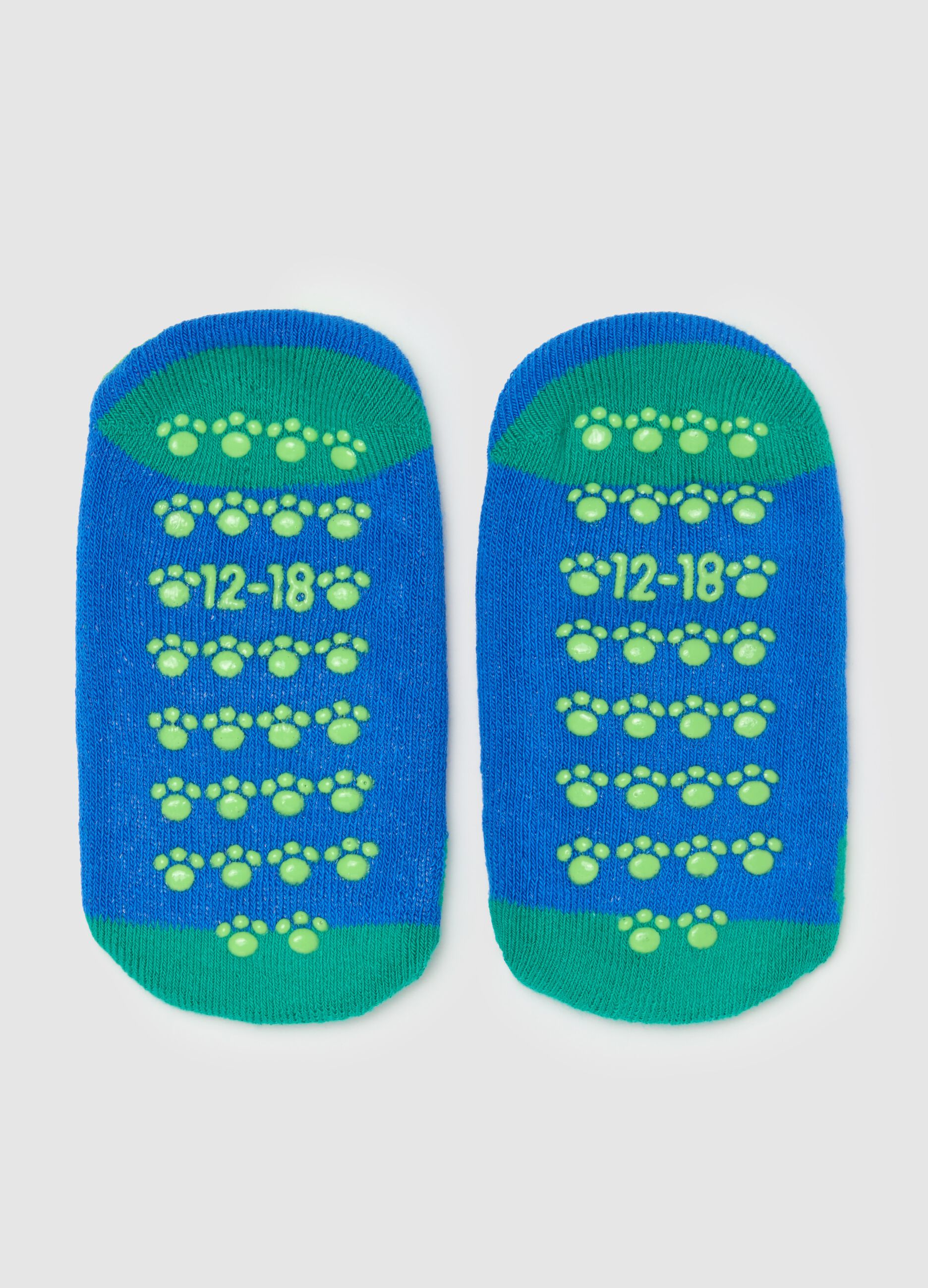Slipper socks with dinosaur design