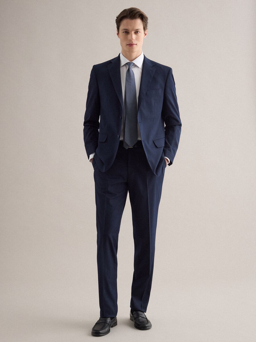 Blue Single-Breasted Blazer Regular Fit_1