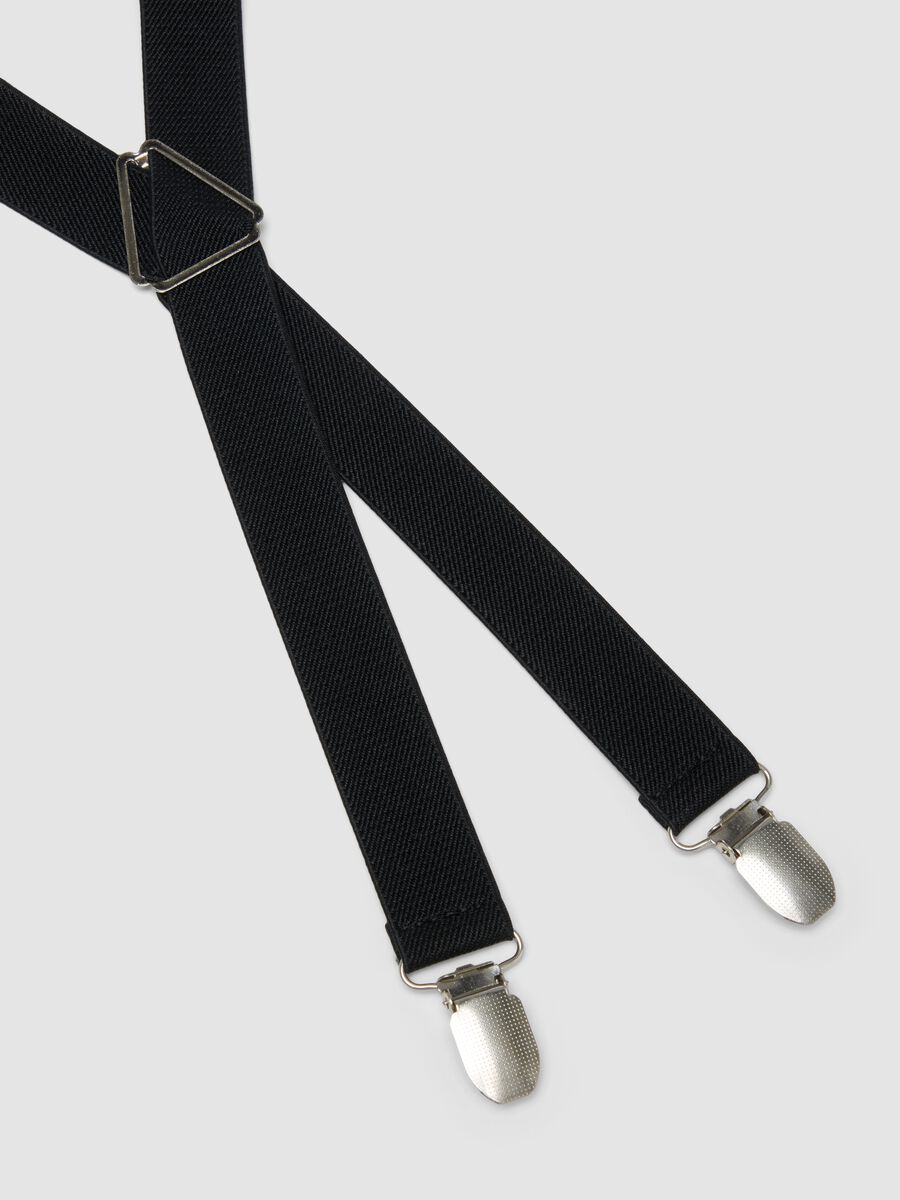 Bretelle nere elasticizzate con clip_2