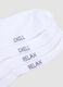 Pack of five white no-show socks in stretch fabric_1