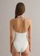 White one-piece swimsuit in stretch fabric with removable straps_3