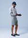 ALTAVIA SAILING grey cargo shorts in stretch fabric_0