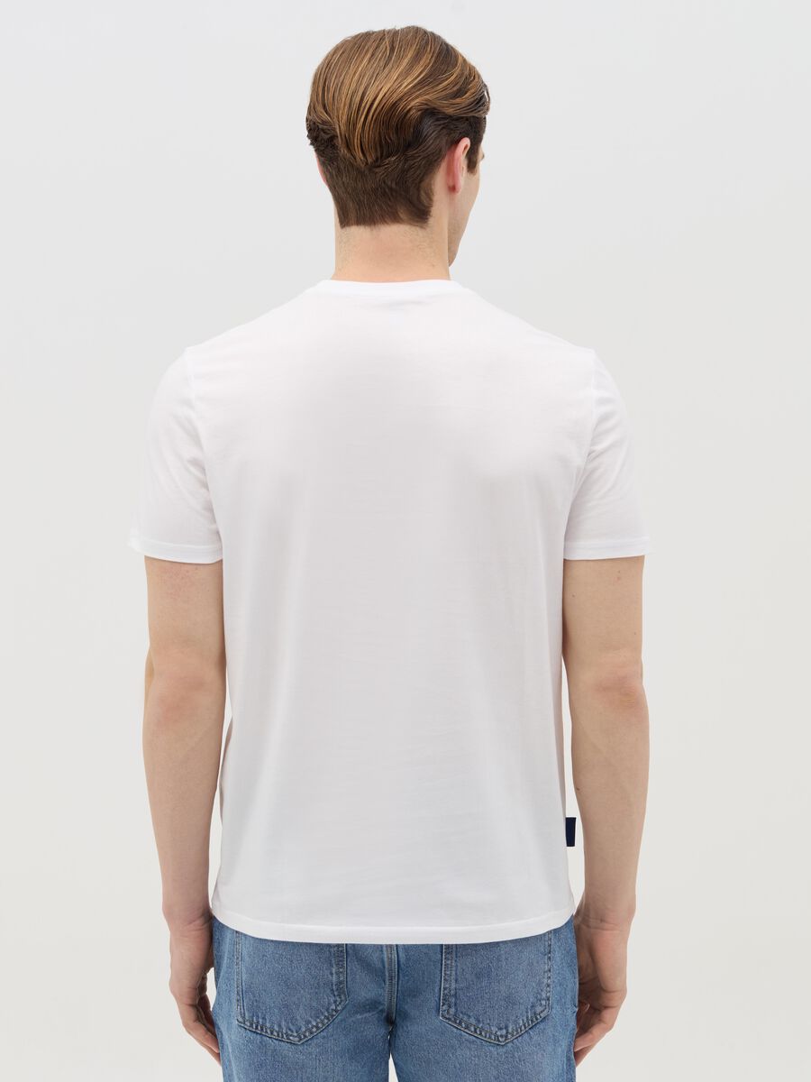 Cotton T-shirt with "Italian Taste" print_3