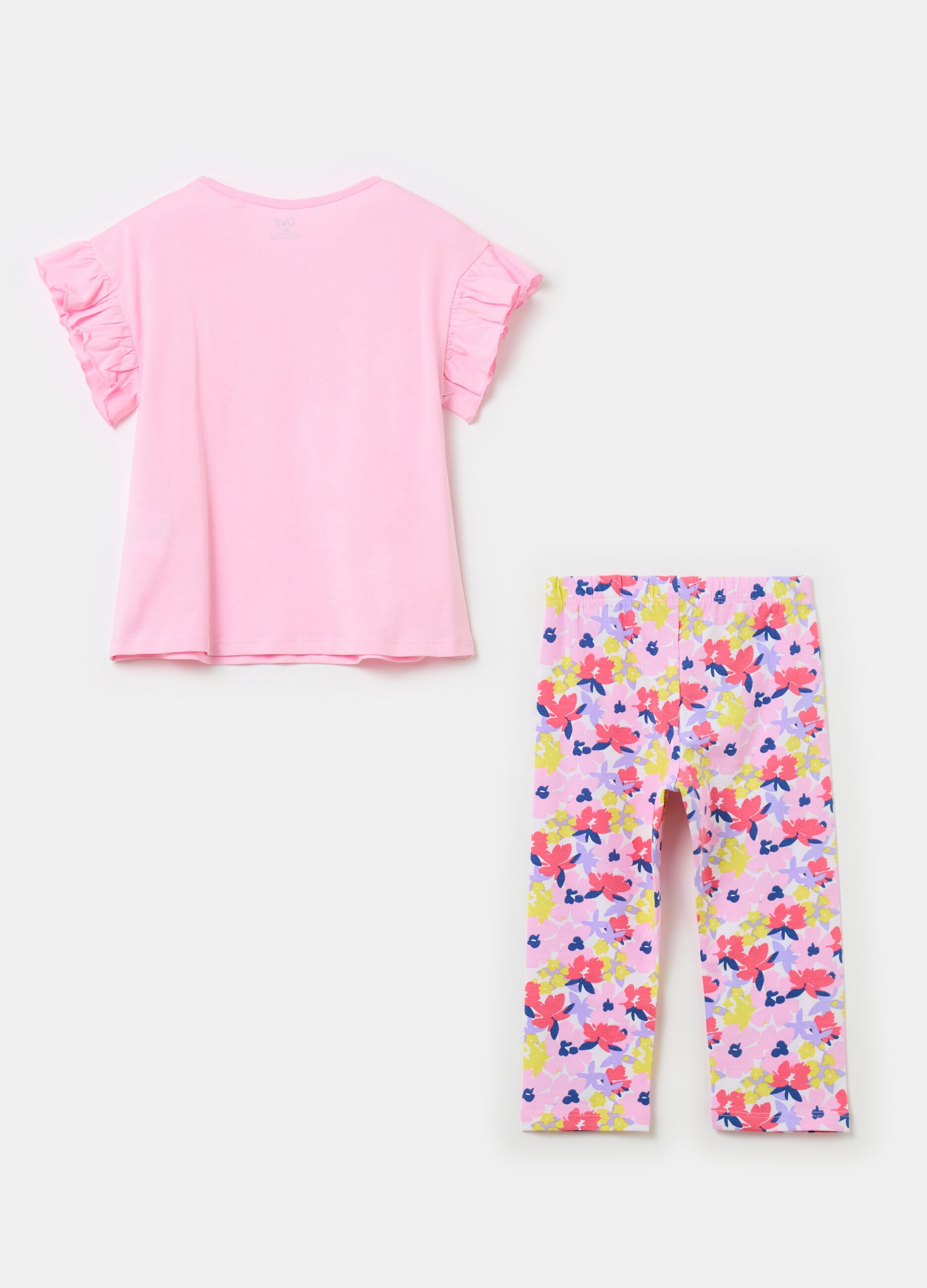 Jogging set with print and diamantés