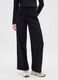 Wide Leg Black Velvet Trousers_1