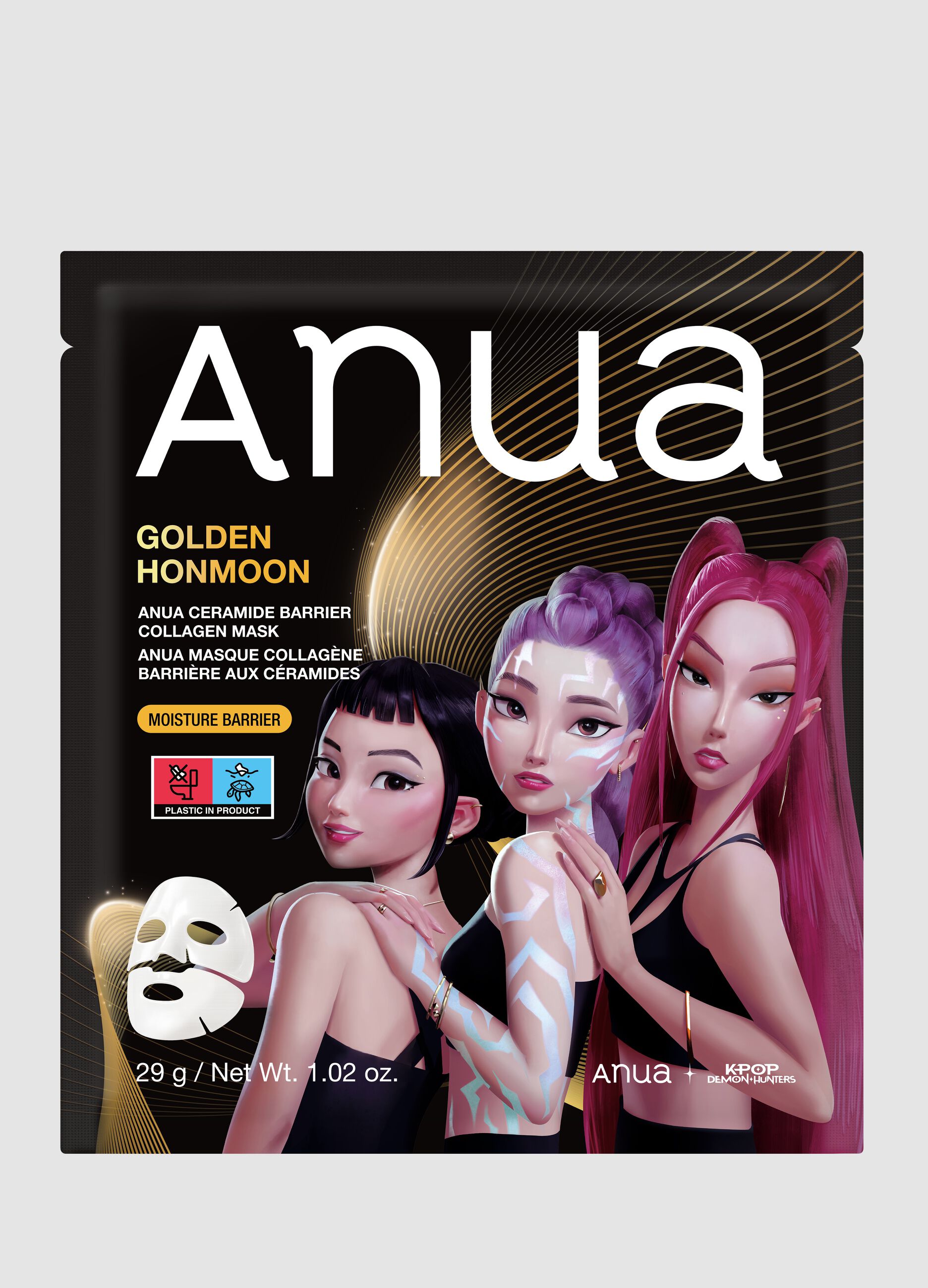 Ceramide Barrier Collagen Mask 29G | Anua K-Pop Demon Hunters