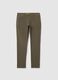 Green Stretch Cotton Regular Fit Trousers_4