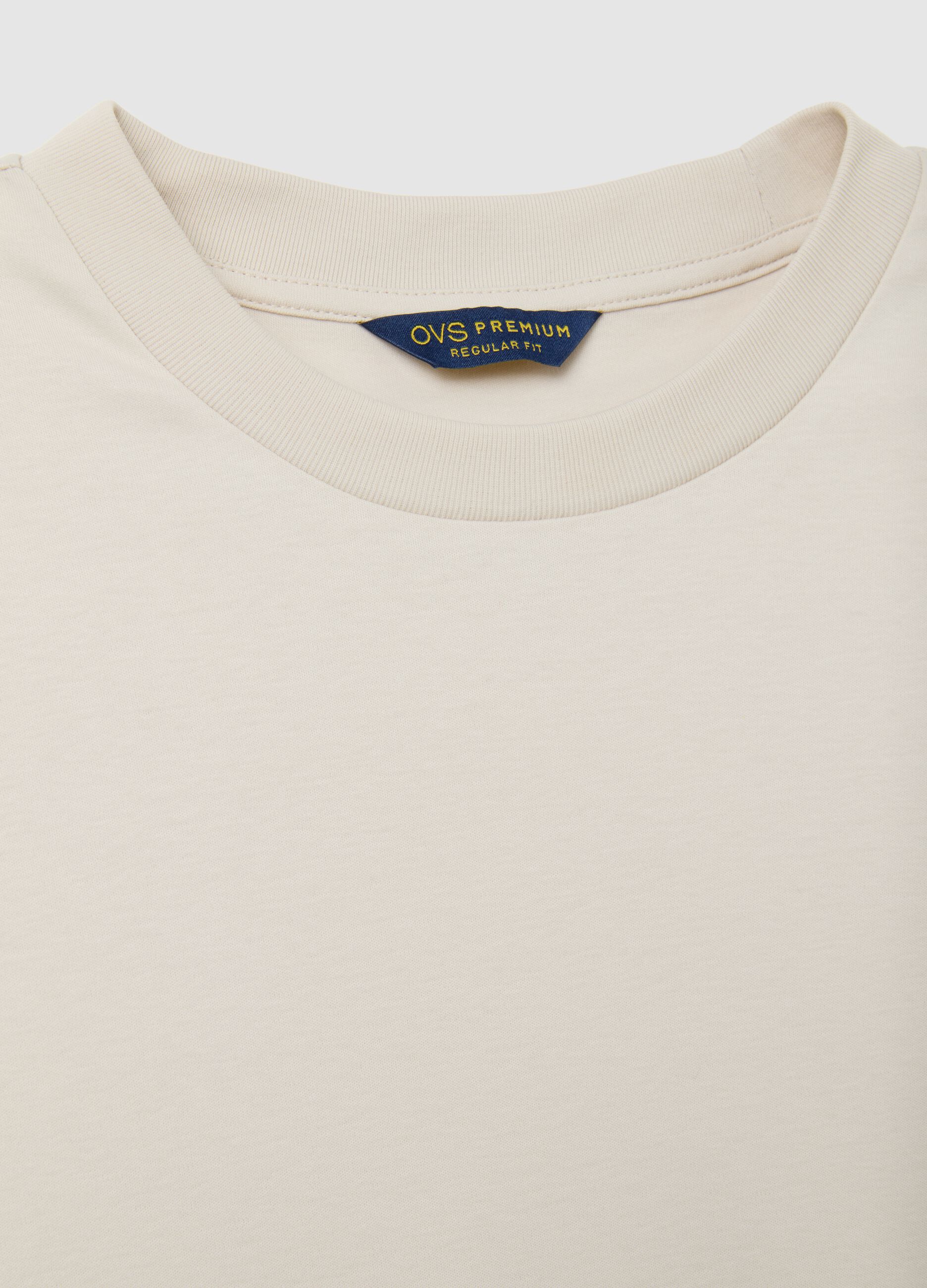 T-shirt with technical fabric