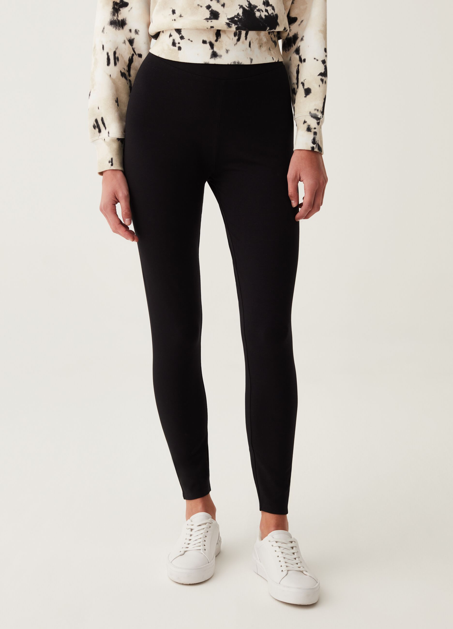 Leggings in cotone stretch_1