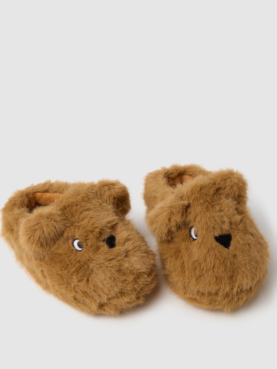 Brown Children's Slippers_2