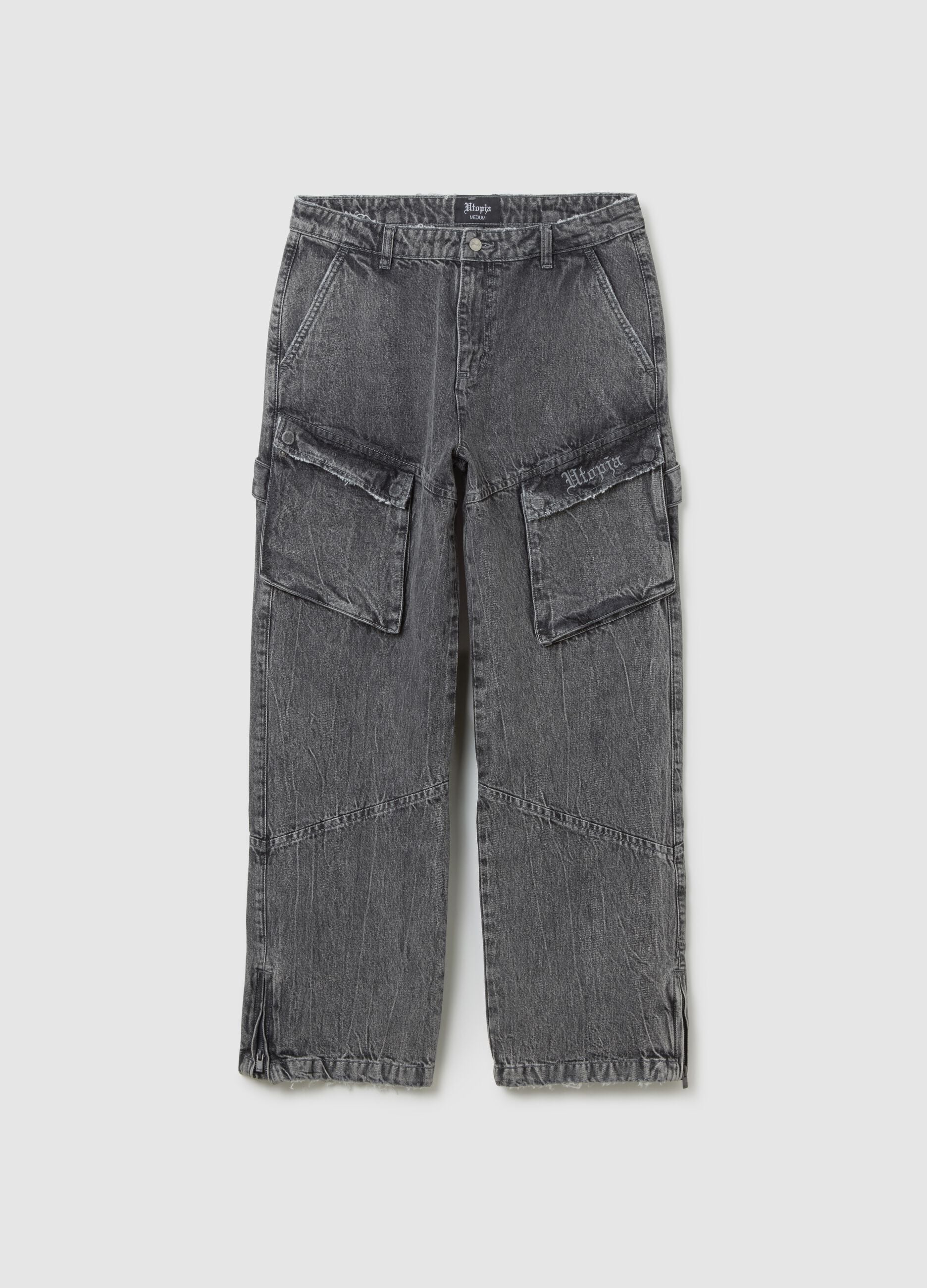 Cargo Denim Washed Grey