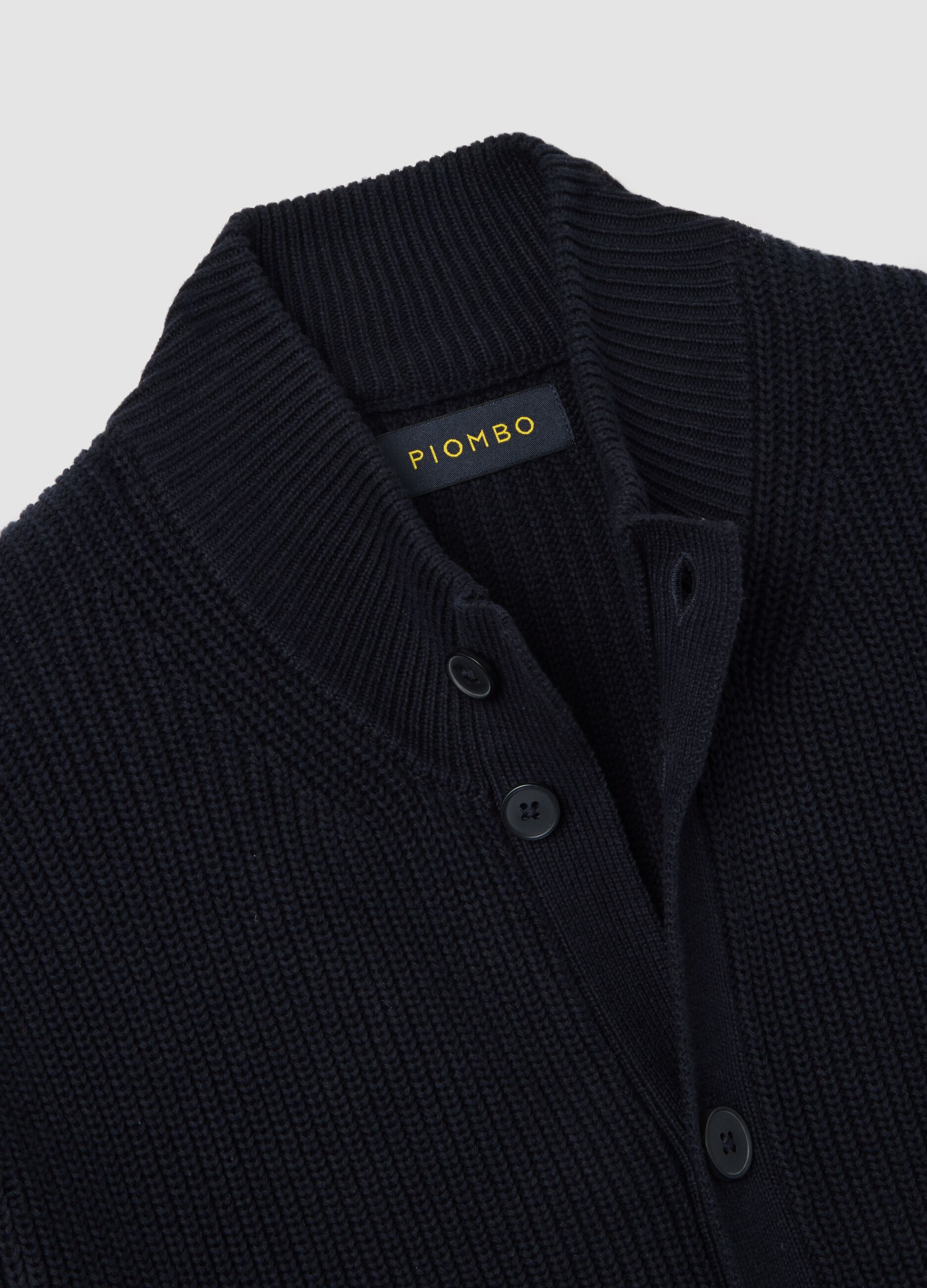 Blue Cardigan in Pure Cotton