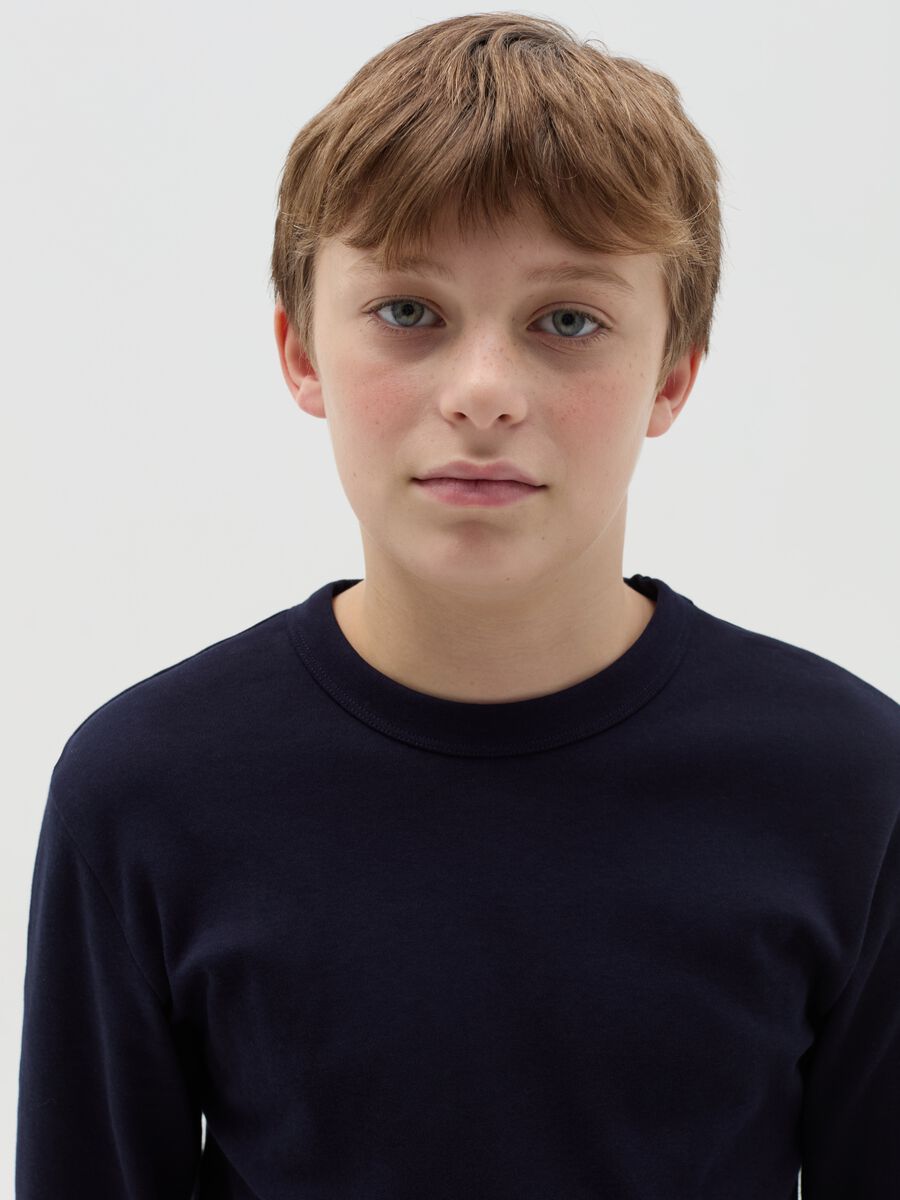 Essential long-sleeved T-shirt in organic cotton_1