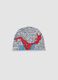 Grey stretch cotton jersey Spider-Man print hat for boys_0