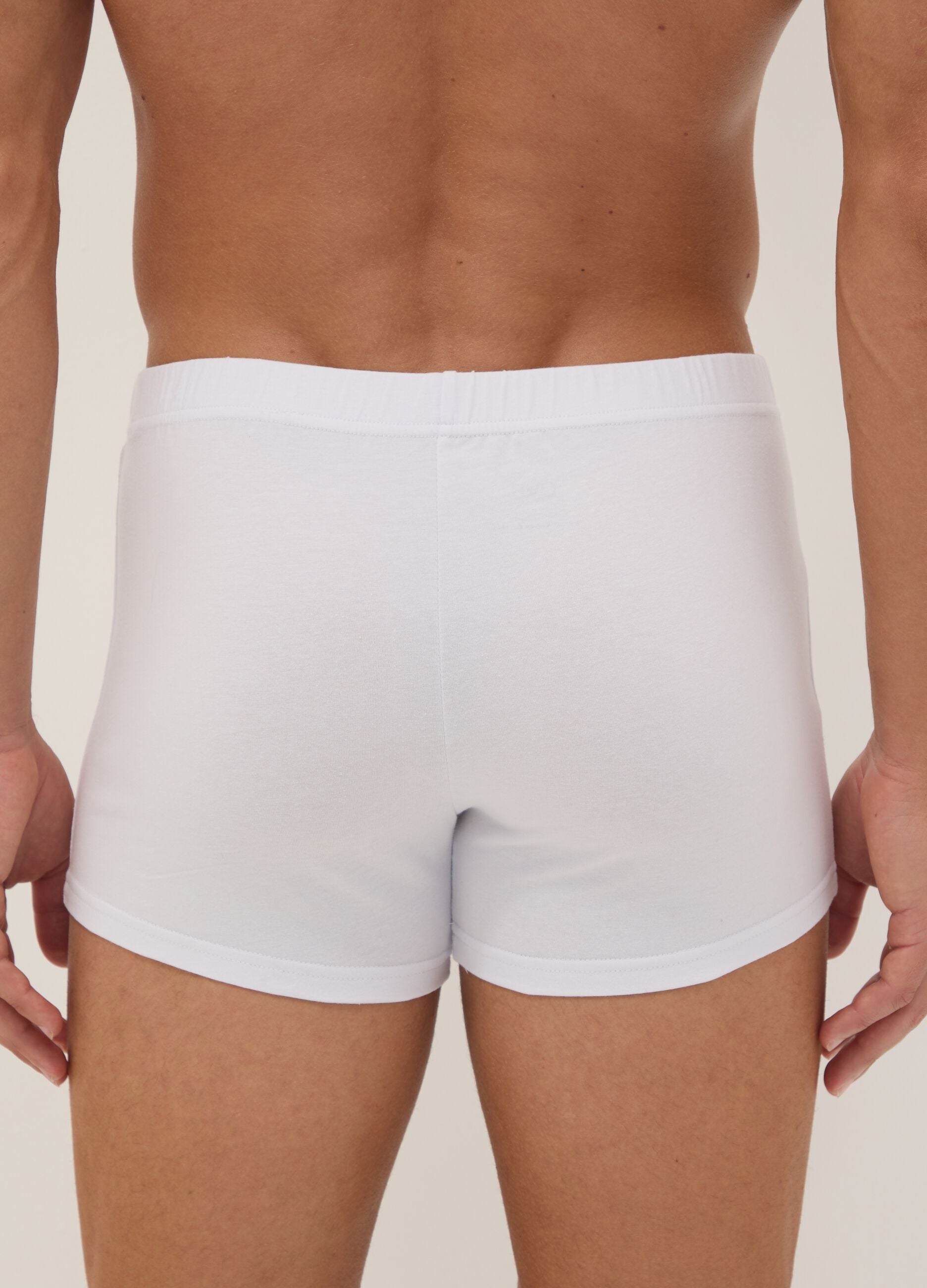 White organic cotton boxer shorts