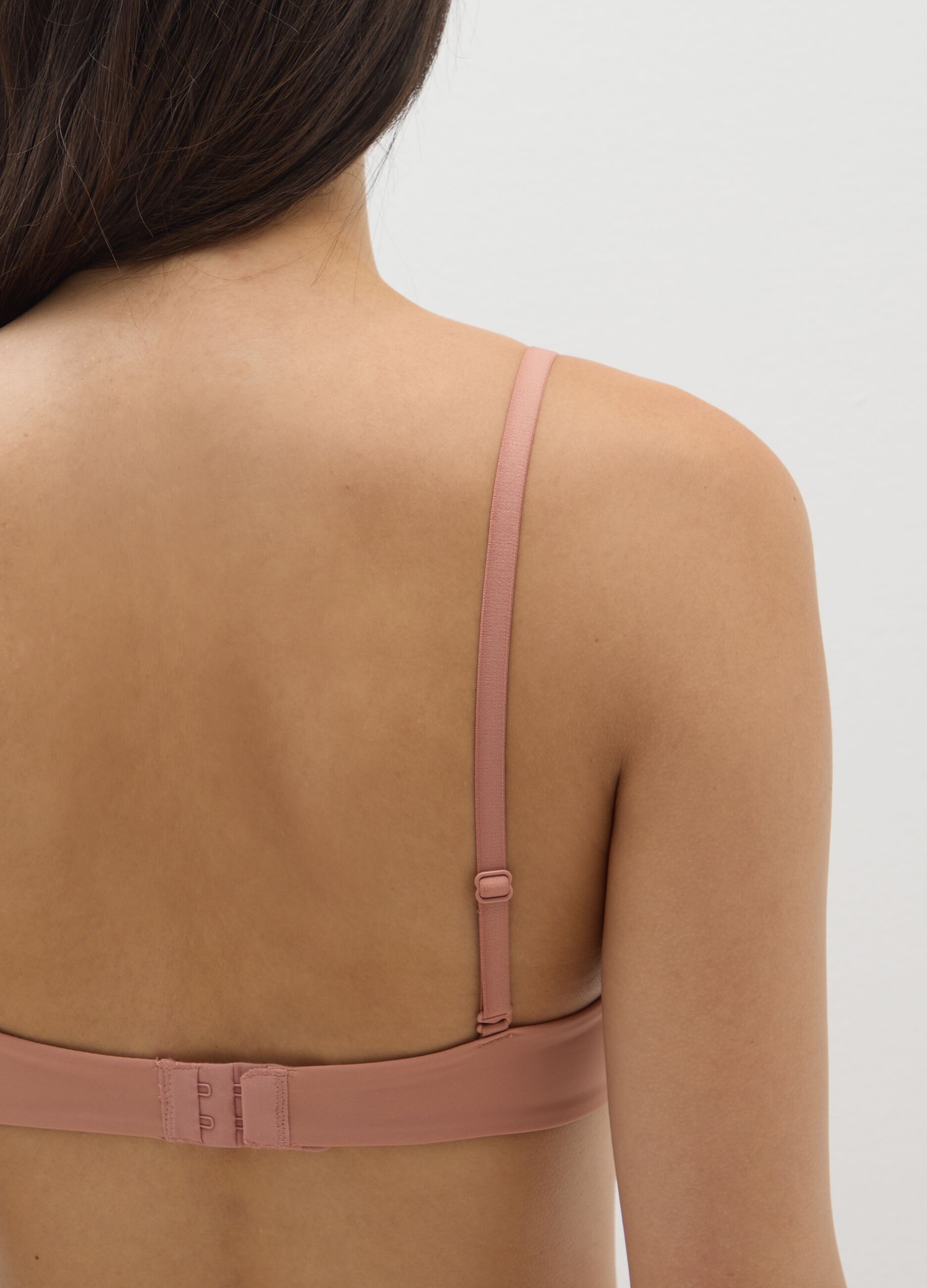 Pink Stretch Blend Bra