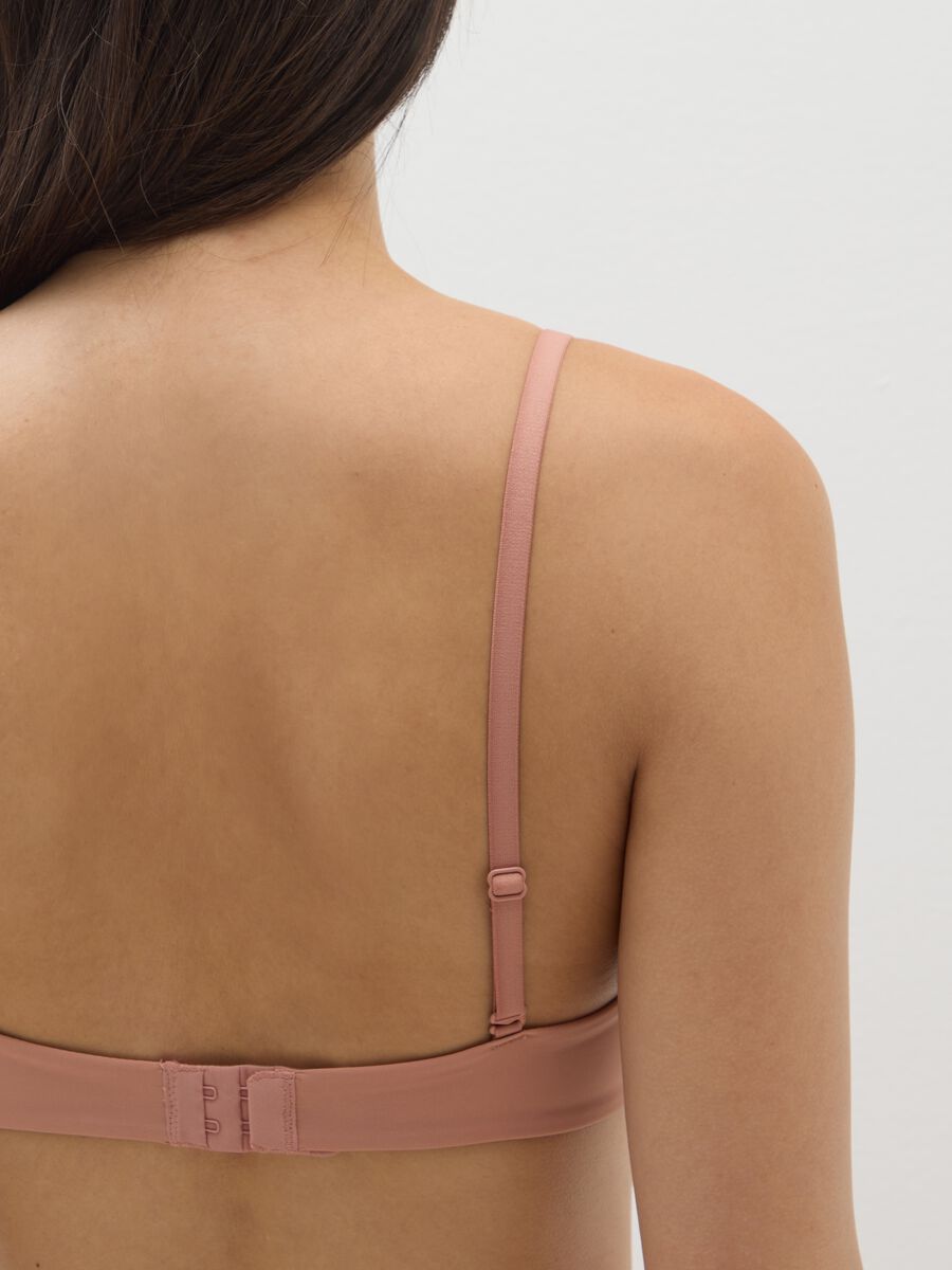 Pink Stretch Blend Bra_2
