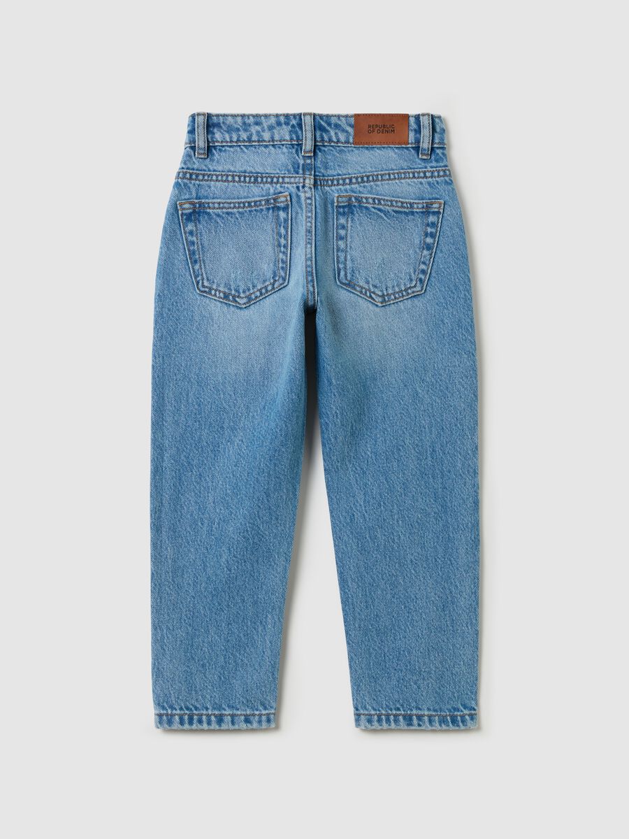 Loose-fit jeans with abrasions_1