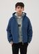Giacca blu con cappuccio da ragazzo regular fit_0