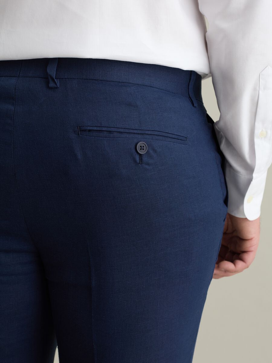 Oversized chino trousers in linen_3