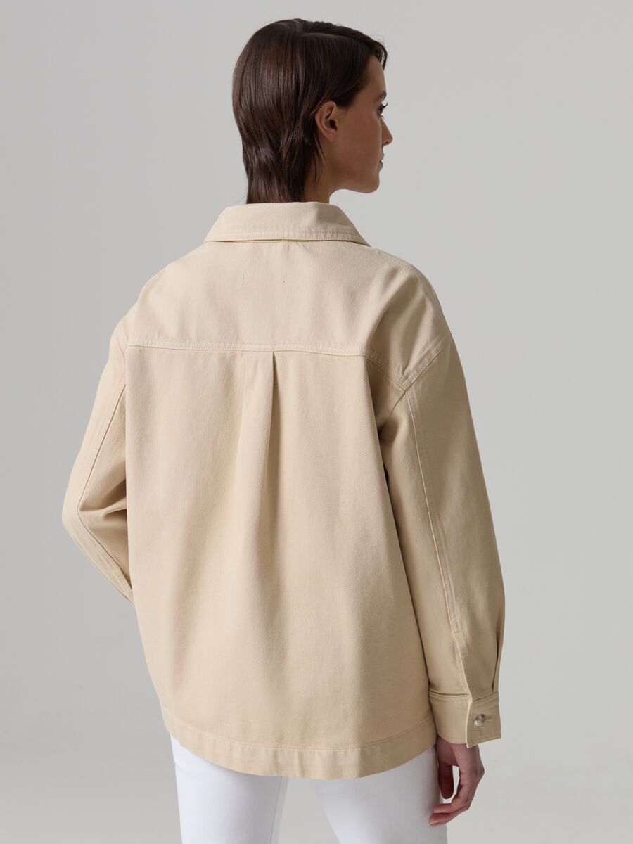 Twill shacket with buttons_2