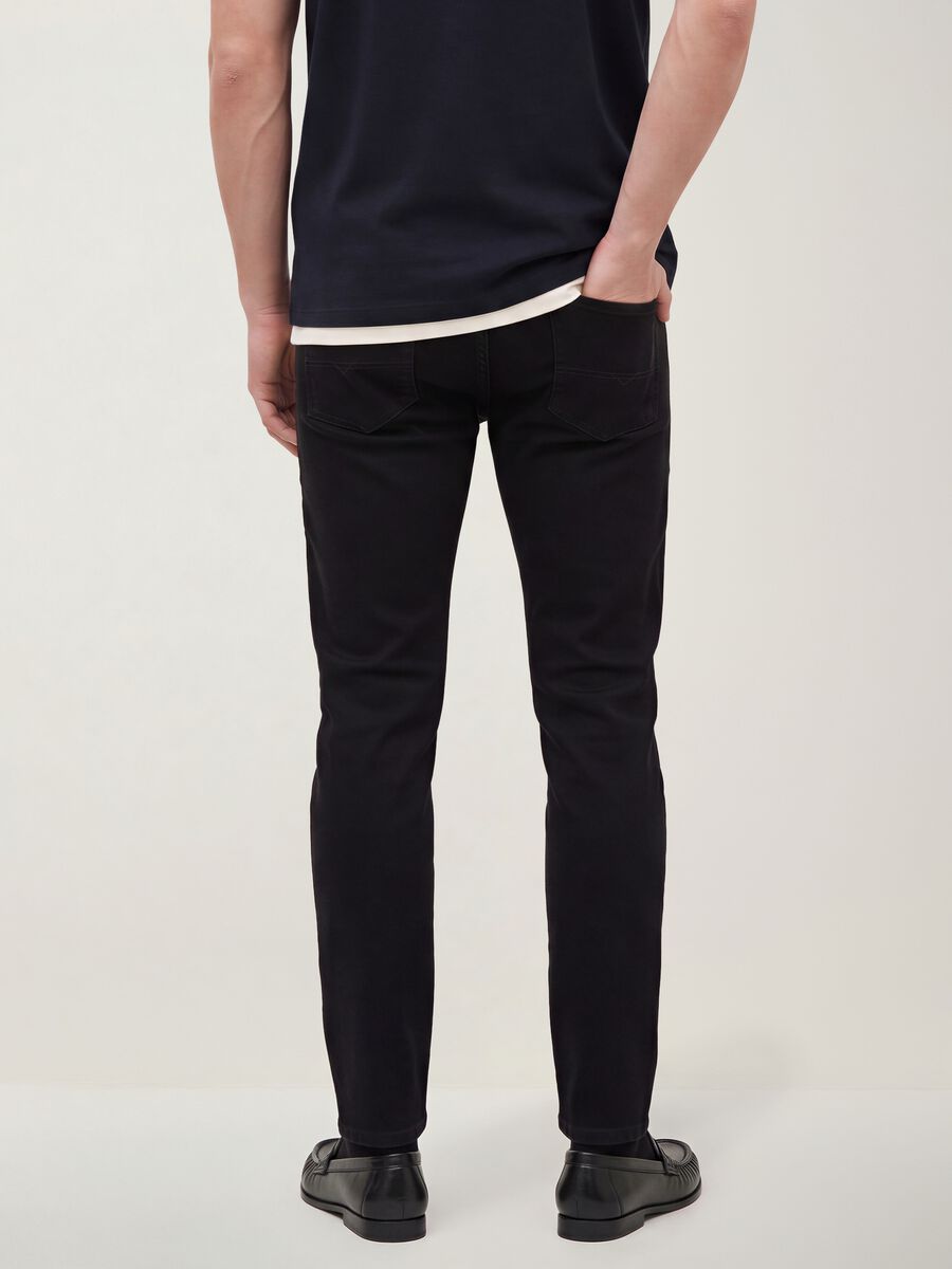 Black skinny-fit denim jeans in stretch cotton_2