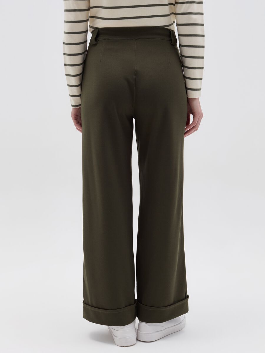Wide-leg trousers with turn-ups_2