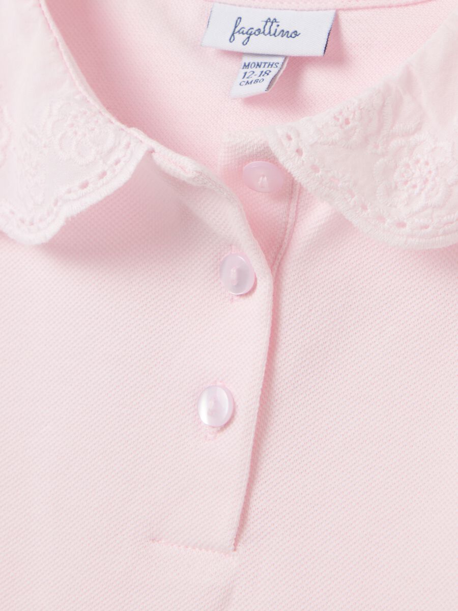 Girls' pink pure cotton T-shirt in regular fit_2