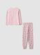 Pastel pink pure organic cotton pyjamas with kitten_1