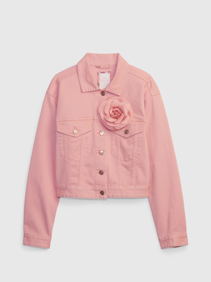 Giacca corta in denim LoveShackFancy_5