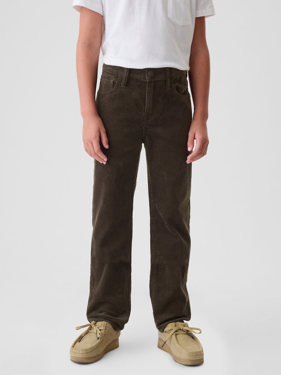 Corduroy chino trousers_1