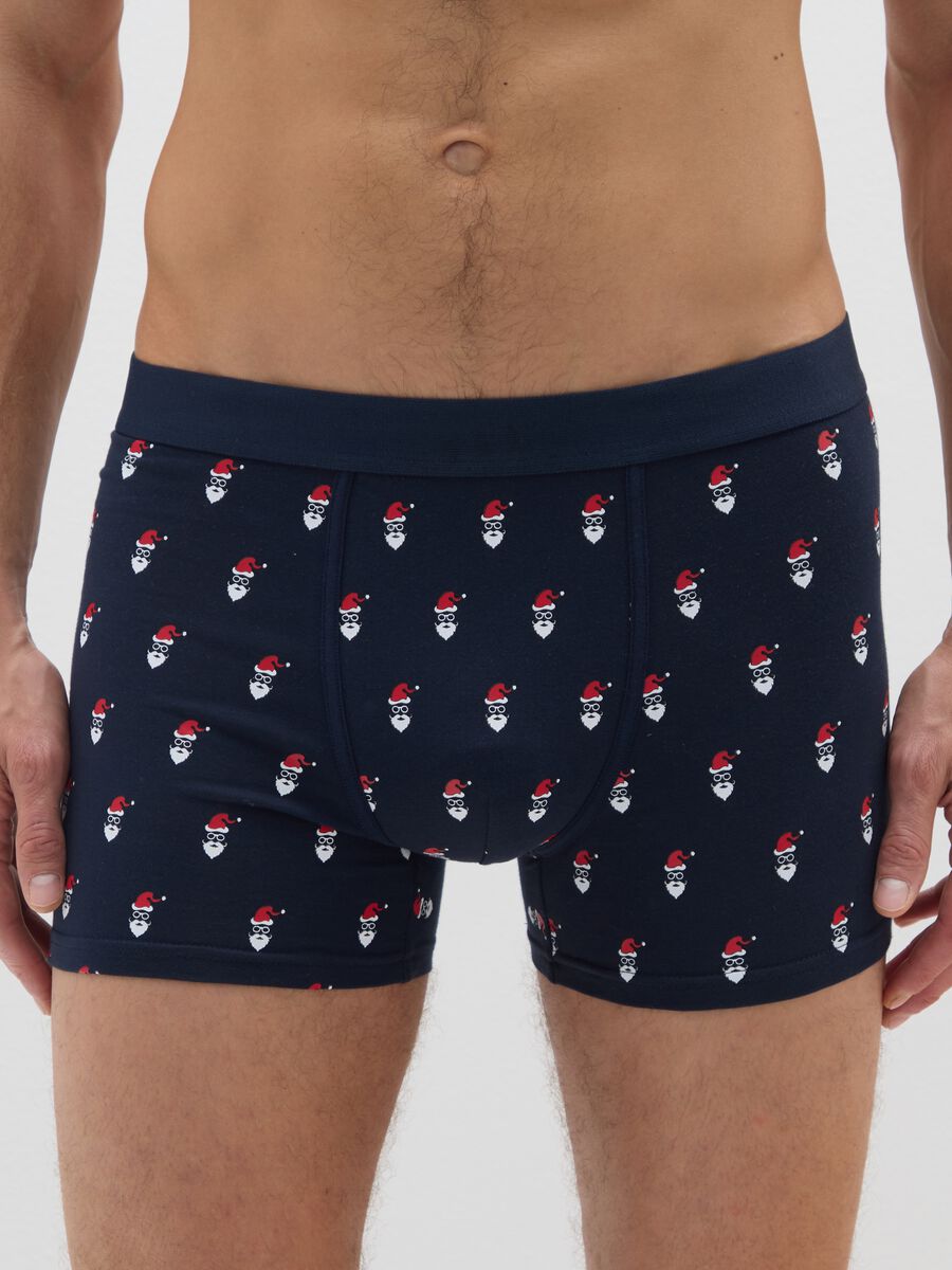 Multicolour stretch cotton regular fit boxer twin pack_1