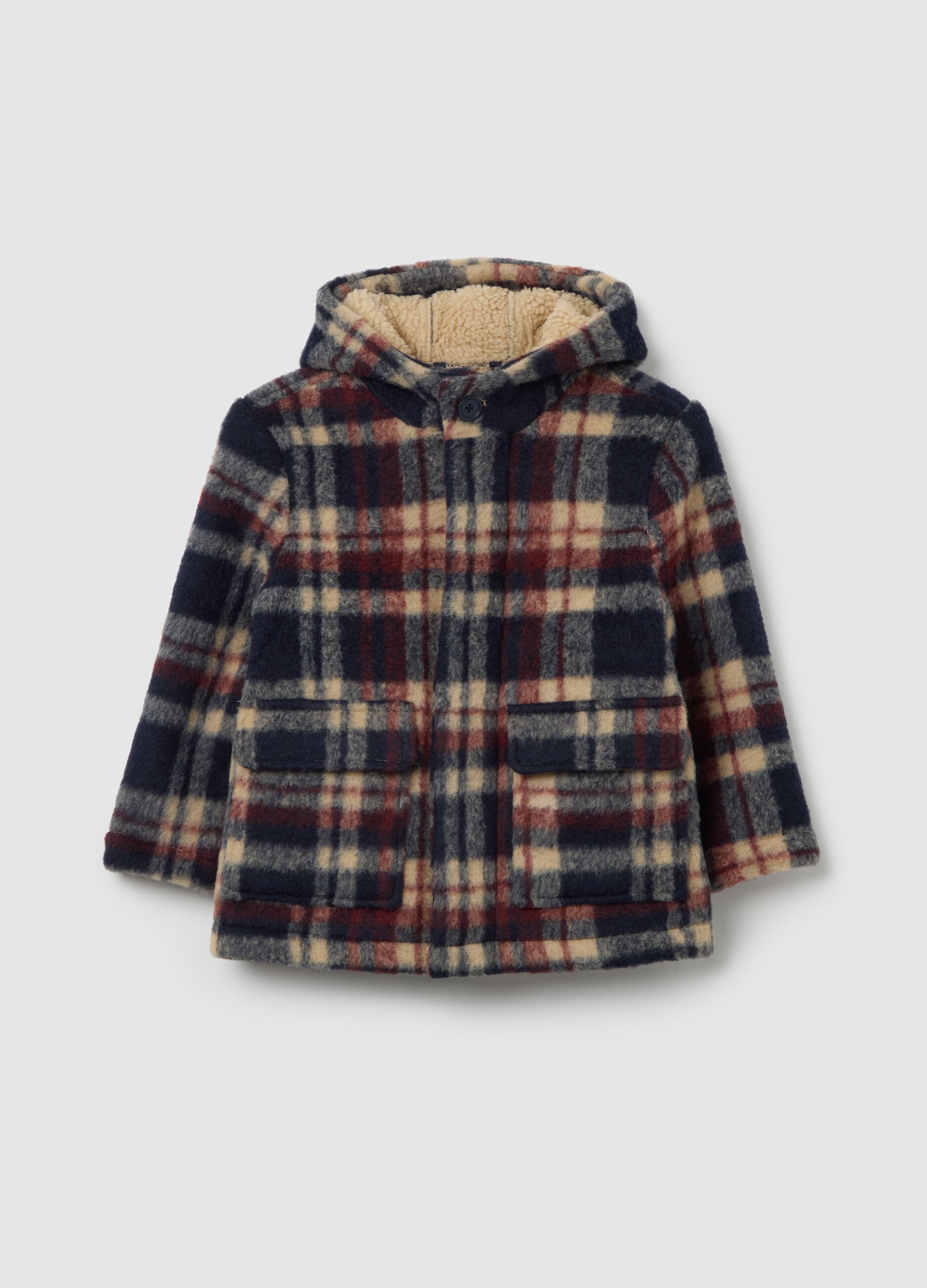 Montgomery con cappuccio da bambino multicolor regular fit
