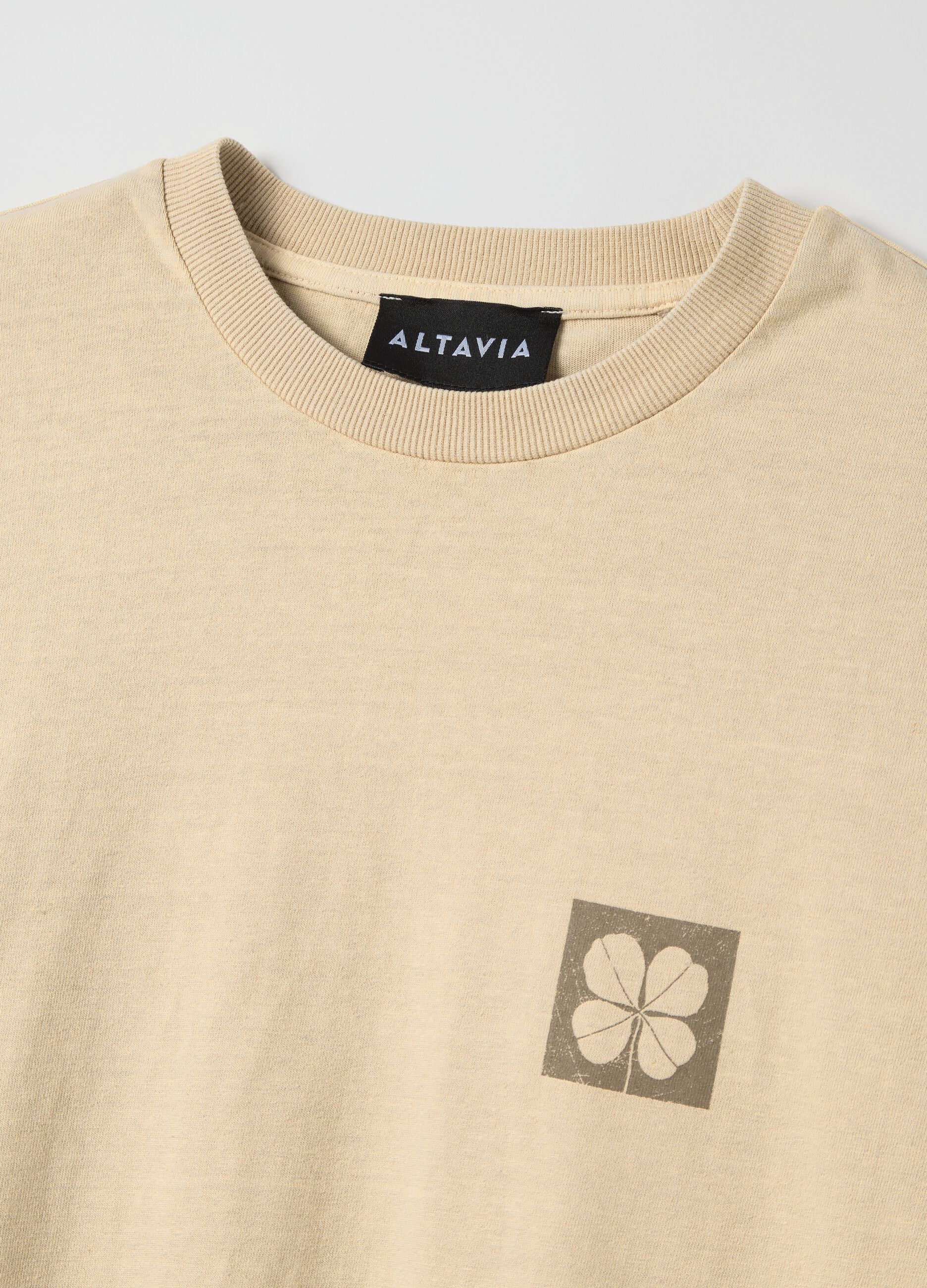 Cotton T-shirt with ALTAVIA print