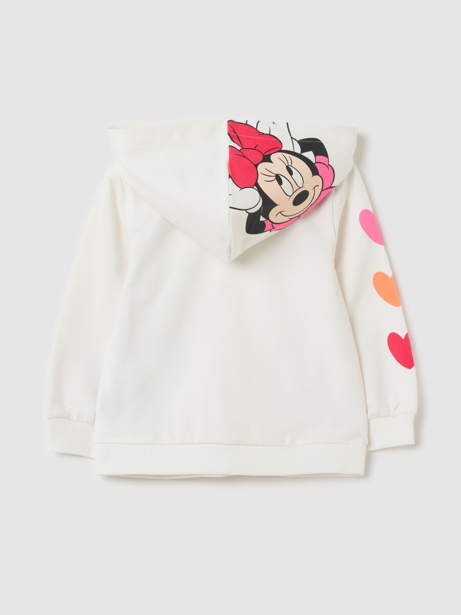 Full-zip in French Terry with Minnie Mouse print_1