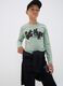 Green pure organic cotton T-shirt with &ldquo;Get Hype&rdquo; print for boys_2