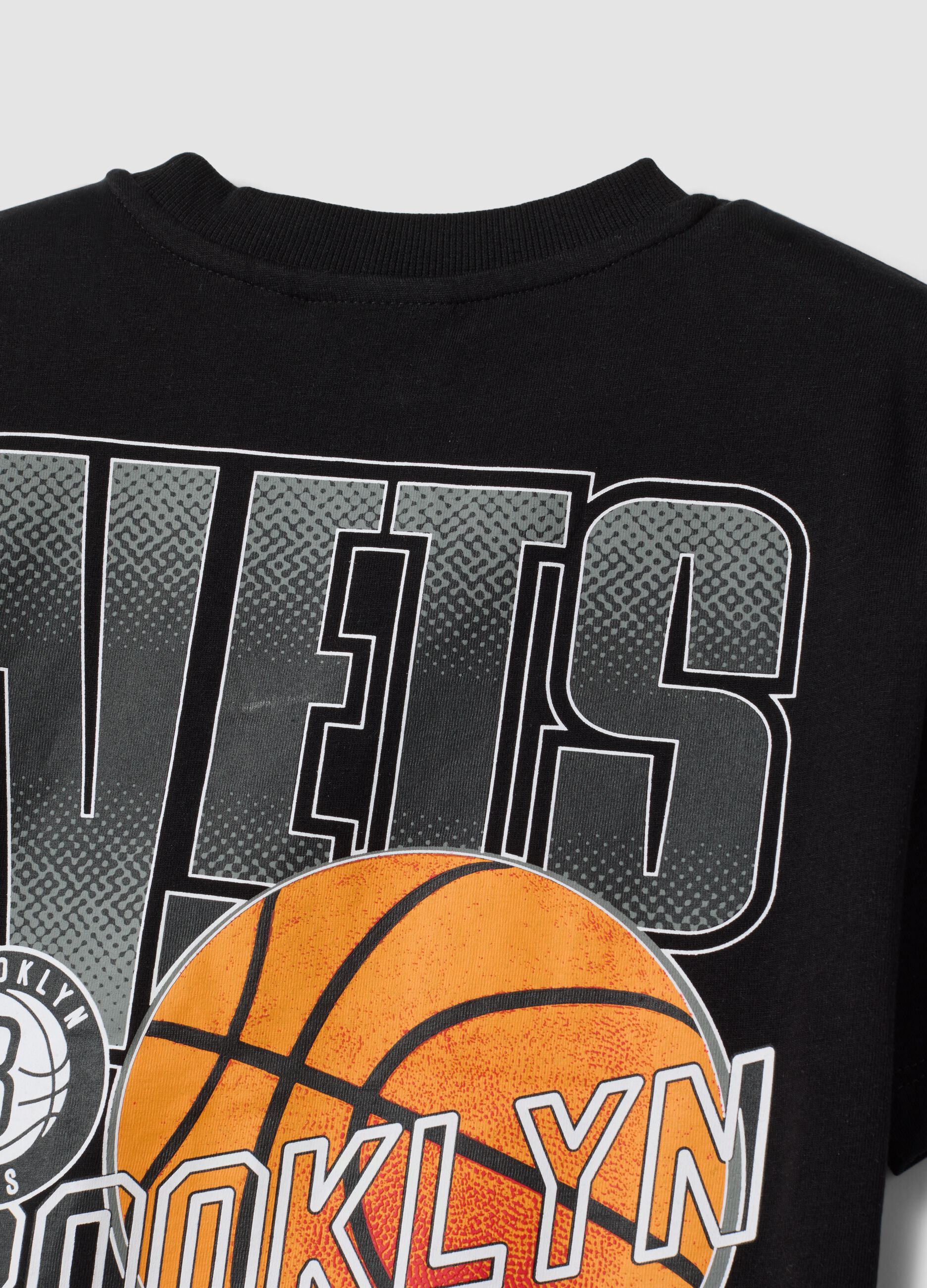 Black pure cotton short-sleeve T-shirt