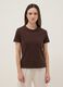 Brown pure cotton regular fit T-shirt_2