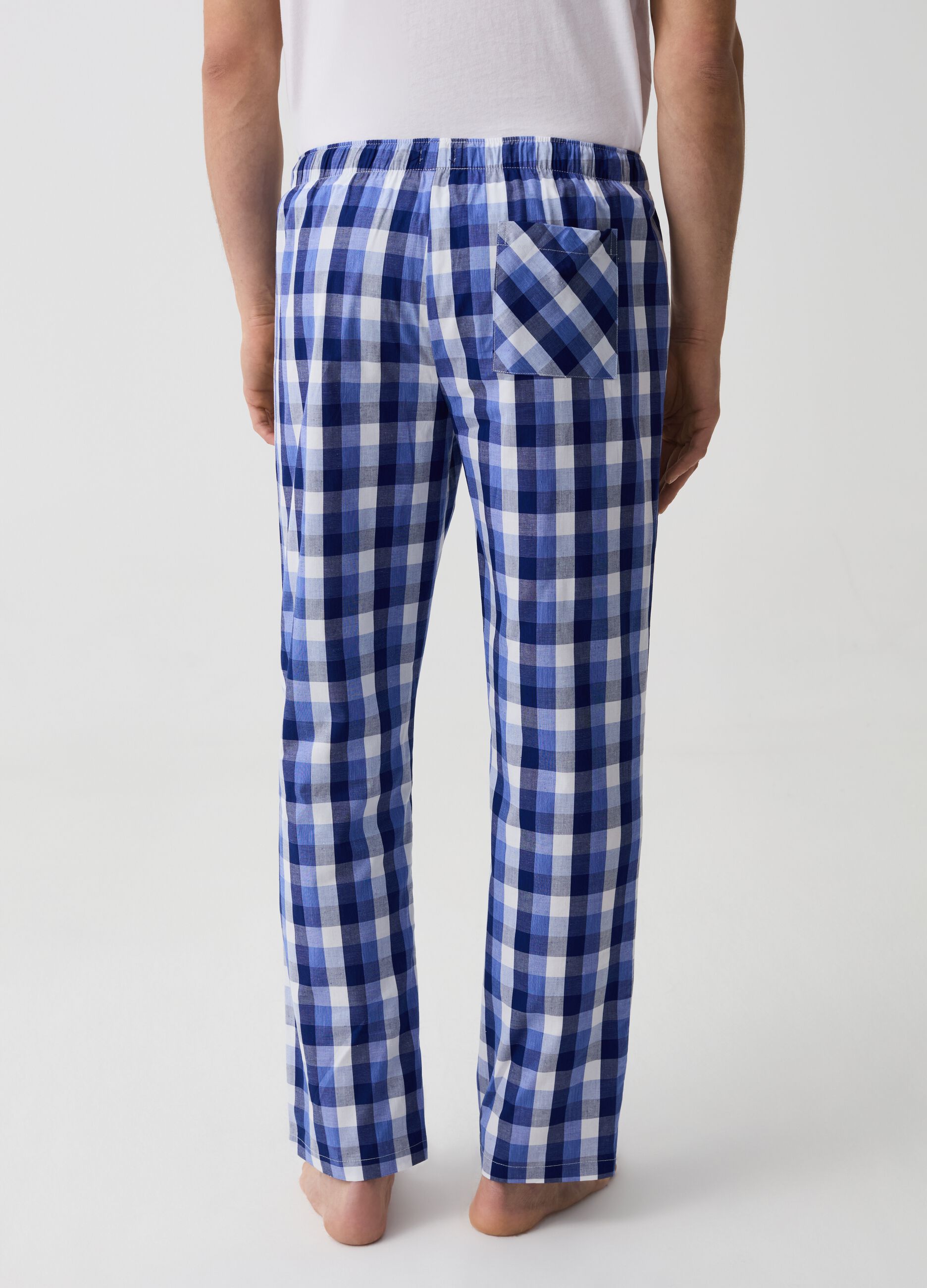 Pyjama trousers in patterned cotton