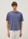 T-shirt in puro cotone blu boxy fit_2