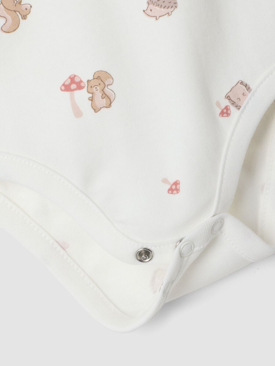Tripack di body in puro cotone organico girocollo per neonata_2