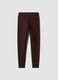 Leggings marroni in tessuto elasticizzato traspirante a vita alta ALTAVIA STUDIO_6