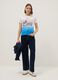 Multicolour pure cotton regular fit t-shirt with Hokusai wave_1