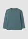 Blue long-sleeve organic cotton T-shirt_0