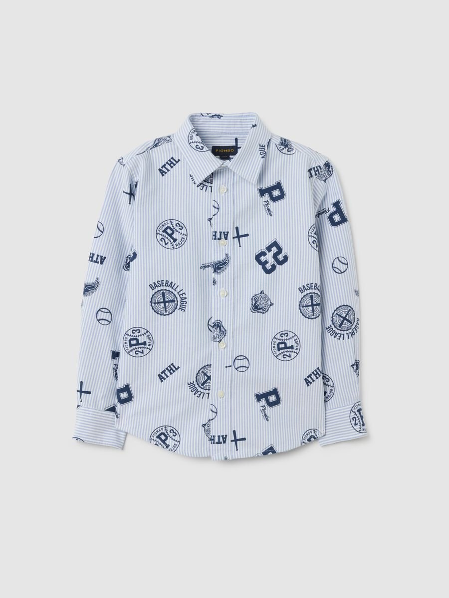 Multicolour regular fit pure cotton child's shirt_3