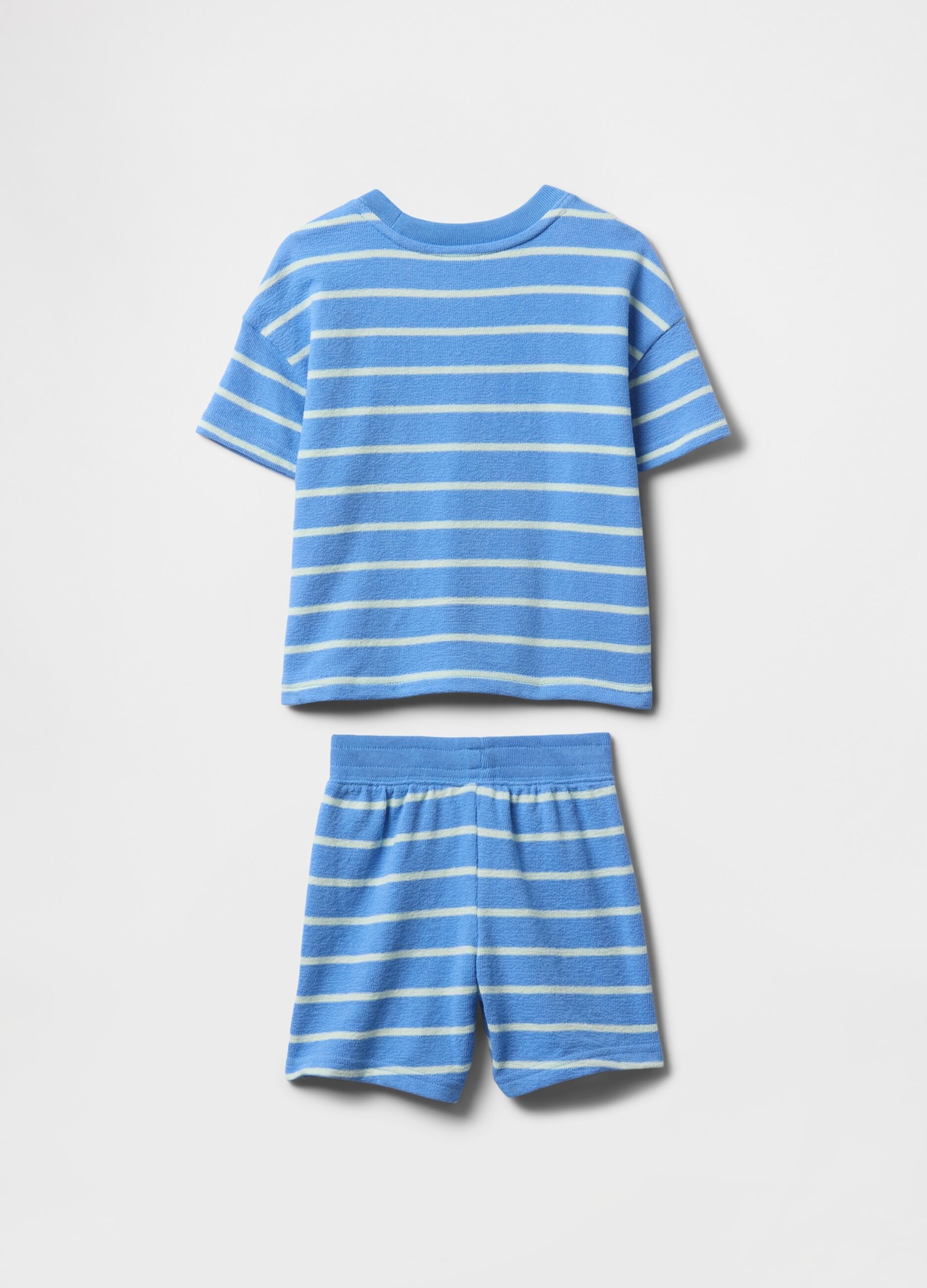 Light blue striped GAP Kids set