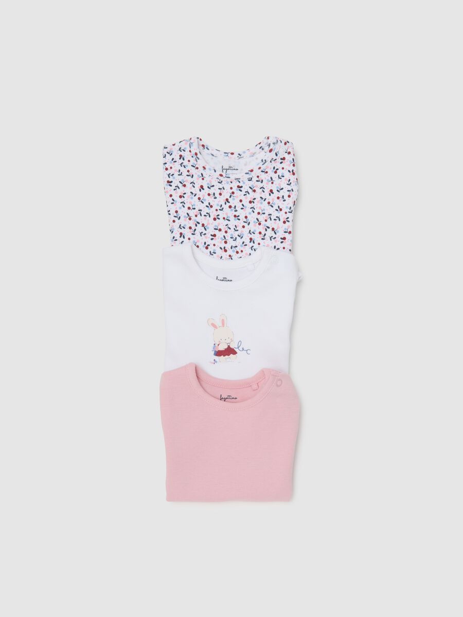 Tripack di body da neonata in puro cotone multicolor_3